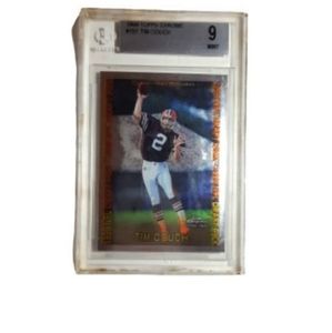 1996 Topps Chrome Tim Coach NFL Trading Card #151 Beckett Grade 9 MT